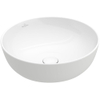 Villeroy & Boch Artis opzetwastafel rond - diameter 43x12.5cm - zonder kraangat - zonder overloop - zonder plug - White Alpine (glans wit) 1025292