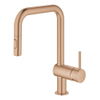 Grohe Minta Keukenkraan - hoog - draaibare/uittrekbare u uitloop - 2 straalsoorten - brushed warm sunset (koper) SW354670