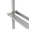 Fortifura Galeria handdoekrek voor inloopdouche - wandmontage / klemt op het glas - 140cm - inkortbaar - geborsteld rvs SW1579867