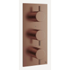 Crosswater MPRO 3 mitigeur de douche - thermostatique - 3 boutons - montage vertical -bronze brossé. SW928260
