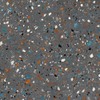 ÉCHANTILLON Terravito Hovano carreau mural et de sol - 60x60cm - 10mm - Carré - rectifié - Terrazzo - Anthracite mat SW735579