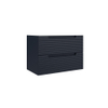 Saniclass Prime Balance Meuble sous lavabo - 80x55x44.9cm - 2 tiroirs - Poignée intégrée - MDF - bleu marine mat SW892621