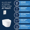 GROHE Solido Start Round toiletset diepspoel - rimless - GROHE Solido inbouwreservoir - softclose toiletzitting - bedieningsplaat chroom SW1244472