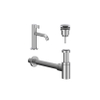 IVY Pact Fonteinset - opbouw - laag - always open plug - Chroom SW1031646