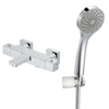 Adema Alcedo Robinet baignoire thermostatique carré avec douchette et support Chrome SW444775 Adema Alcedo Robinet baignoire thermostatique carré avec douchette et support Chrome SW444775