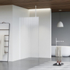 Fortifura Galeria Douche à l'italienne - 140x200cm - Verre nervuré - Bras plafond - Blanc mat SW957428