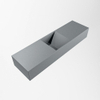 MONDIAZ TYNE lave-mains - 80x23x12cm - vasque centre - sans trou robinet - plata (argent) SW1026169
