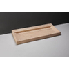 Forzalaqua Bellezza wastafel - 120.5x51.5x9cm - zonder kraangat - gezoet travertin (beige) SW67793