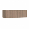 H&R Badmeubelen Juice Meuble sous lavabo - 120x45x40cm - angle gauche arrondi - 2 tiroirs - poignée intégrée - charleston SW1110101