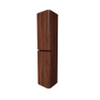 Saniclass Terra Hoge Kast - 170x35x40cm - afgeronde hoeken - 2 deuren - kastanje (walnoot) SW1418393