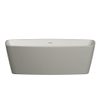 Xenz Moniek duobad 170x80x60 cement met sleuf overloop. waste grafiet geborsteld SW380506 Xenz Moniek duobad 170x80x60 cement met sleuf overloop. waste grafiet geborsteld SW380506