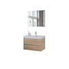 Bruynzeel Palitano badmeubelset 80x56.5x46cm spiegel bardolino SW112886 Bruynzeel Palitano badmeubelset 80x56.5x46cm spiegel bardolino SW112886