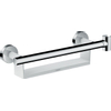 Hansgrohe Unica - badgreep comfort - met tablet en douchehouder - L = - 300 mm - wit/chroom - hoogglans chroom SW66574