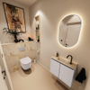 MONDIAZ TURE-DLUX Meuble toilette - 60cm - Cale - EDEN - vasque Frappe - position centrale - 1 trou de robinet SW1102659