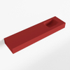 MONDIAZ LEX Opbouwwastafel 120x30x12cm 0 kraangaten wasbak rechts Solid Surface mat SW476628 MONDIAZ LEX Opbouwwastafel 120x30x12cm 0 kraangaten wasbak rechts Solid Surface mat SW476628