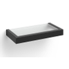 Zack LINEA Étagère - 27x13x3cm - verre mat - noir SW538628