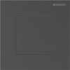 Geberit Type 40 urinioir bedieningsplaat - pneumatisch - vierkant - zwart chroom/geborsteld/easy-to-clean - zwart chroom SW1237233