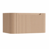 H&R Badmeubelen Juice Wastafelonderkast - 80x45x40cm - afgeronde hoeken - 3D-front - 1 lade - geïntegreerde greep - peach SW1259139