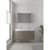 Bruynzeel Box badmeubelset 120x45cm 2 kraangaten 1 wasbak 2 lades met spiegelkast met softclose composite orlando eiken SW383952 Bruynzeel Box badmeubelset 120x45cm 2 kraangaten 1 wasbak 2 lades met spiegelkast met softclose composite orlando eiken SW383952