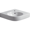 Geberit Renova hoekwastafel - 69.5cm - 1 kraangat - met overloop KeraTect - wit SW422344