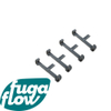 FugaFlow Eccelente Anta pinces pour grille de caniveau de douche 1a carreler (lot de 4 pièces) SW1123389