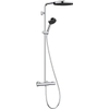 Hansgrohe Pulsify S Puro Ensemble de douche pluie - 1 jet - thermostatique - douchette ronde - flexible de douche - chrome SW1151845