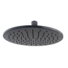 Wiesbaden Unimatch douche de tête - 25cm - rond - 1 jet - noir mat SW647696