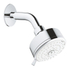 GROHE Tempesta Cosmopolitan 100 Hoofddouche - 10cm - 4 straalsoorten - wandmontage - chroom/wit SW108138