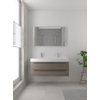 Bruynzeel Bando badmeubelset 120x45cm 2 kraangaten 1 wasbak 2 lades met spiegel met softclose Composiet orlando eiken SW383486 Bruynzeel Bando badmeubelset 120x45cm 2 kraangaten 1 wasbak 2 lades met spiegel met softclose Composiet orlando eiken SW383486
