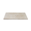 Saniclass Travertine Plateau - 80x46cm - sans trous de robinetterie - 1 découpe pour siphon - pierre naturelle marbrée SW1242427