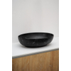 Riho marmic lavabo ovale 52x39.5x13cm céramique ovale marbre noir mat SW760810