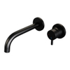 BRAUER Black Edition Wastafelmengkraan inbouw - gebogen uitloop links - hendel kort smal - inclusief inbouwdeel - model B 1 - mat zwart SW385397