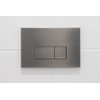 QeramiQ Push Plaque de commande métal - pour réservoir encastré Geberit UP320 - double chasse - boutons rectangulaires - métal gunmetal SW706199