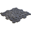 The Mosaic Factory Natural Stone mozaïektegel - 30.5x30cm - wand en vloertegel - Organisch - Marmer Dark Grey Mat SW66200