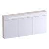BRAUER Promise Deluxe armoire de toilette - 140x70x15cm - avec éclairage 3 portes miroir doubles - mat sable SW1203657