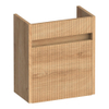 BRAUER Adore Wavy meuble lave-mains - 40x45x22cm - avec 1 porte sans poignée pivotant à gauche Forest Tan SW1198505