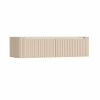 H&R Badmeubelen Juice Meuble sous lavabo - 160x45x40cm - coins arrondis - 2 tiroirs - poignée intégrée - Merino SW1490698