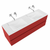 MONDIAZ VICA 150cm badmeubel fire 2 lades wastafel cloud dubbel zonder kraangat SW410672 MONDIAZ VICA 150cm badmeubel fire 2 lades wastafel cloud dubbel zonder kraangat SW410672