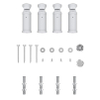 Rosani Classic kit de fixation lot de 4 pièces avec matériel de fixation blanc SW729089