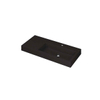 Ink Momento lavabo - 100x45x9cm - vasque à droite - 1 trou de robinet - quartz noir SW798385
