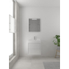 Bruynzeel Box badmeubelset 60x45cm 1 kraangat 1 wasbak 2 lades met spiegel met softclose composite glans wit SW383936 Bruynzeel Box badmeubelset 60x45cm 1 kraangat 1 wasbak 2 lades met spiegel met softclose composite glans wit SW383936