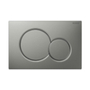 Geberit Sigma01 bedieningplaat met dualflush frontbediening voor toilet 24.6x16.4cm grijs mat SW522598 Geberit Sigma01 bedieningplaat met dualflush frontbediening voor toilet 24.6x16.4cm grijs mat SW522598