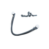 Fortifura Calvi Ensemble de vidage de baignoire - commande rotative - Convient pour une épaisseur de fond de 10 à 20 mm - blanc mat SW1381761