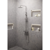 Brauer Chrome Edition regendoucheset met thermostaatkraan, hoofddouche 20cm, inclusief 5 standen handdouche chroom SW225174 Brauer Chrome Edition regendoucheset met thermostaatkraan, hoofddouche 20cm, inclusief 5 standen handdouche chroom SW225174