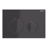 Geberit Sigma21 bedieningplaat met dualflush frontbediening voor toilet/urinoir 24.6x16.4cm zwartchroom / zwart SW420174 Geberit Sigma21 bedieningplaat met dualflush frontbediening voor toilet/urinoir 24.6x16.4cm zwartchroom / zwart SW420174