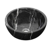 Plieger Round waskom - 38x38x13.6cm - marmer zwart SW536441