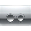 Geberit Delta25 bedieningsplaat - 2-toets spoeling - ronde knoppen - dualflush - glans chroom SW765571