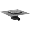 Hansgrohe RainDrain Point Puntafvoer - 15x15cm - brushed stainless steel SW1590444