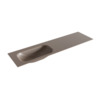 Mondiaz BIG small Smoke solid surface inbouw wastafel 170cm links SW426776 Mondiaz BIG small Smoke solid surface inbouw wastafel 170cm links SW426776