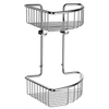 Smedbo Sideline Panier de douche - 30x21x21cm - 2 niveaux - modèle d'angle - chrome SW13475